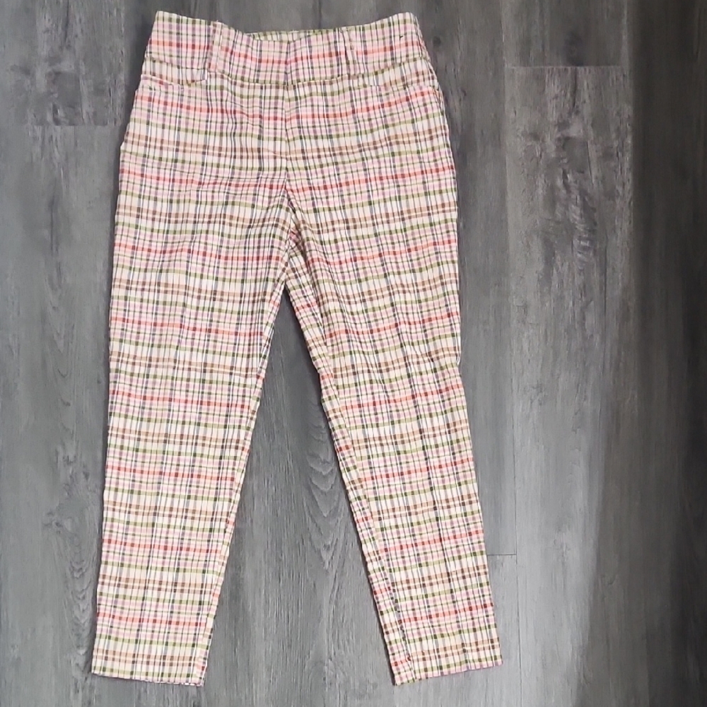 New York & Company Plaid Ankle Pants